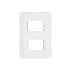 PLACA 4X2 2MODULOS MODULAR BRANCA PLUZIE - Ref.7296