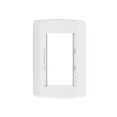 PLACA 4X2 3MODULOS JUNT MODULAR BRANCA PLUZIE - Ref.7280