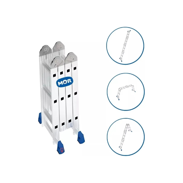 Escada Aluminio Articulada 12d 4x3 Mor - Ref.5131