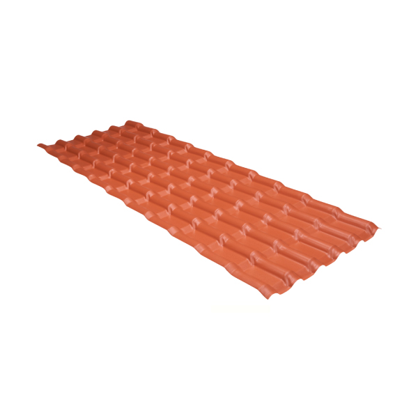 Telha Pvc Plan 2,41x0,88m 6 Ondas Ceramica Eplast - Ref.00002108