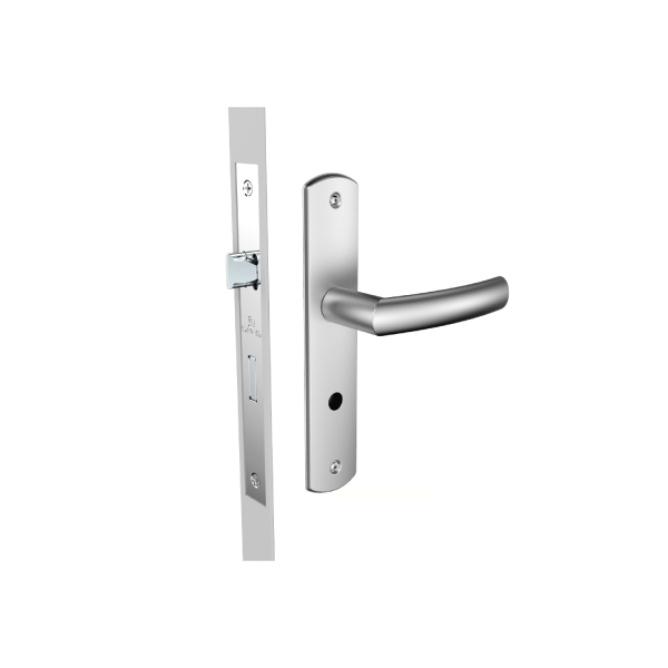 Fechadura Banheiro Jurere Alavanca Inox Escovado Soprano - Ref.03003.0804.90