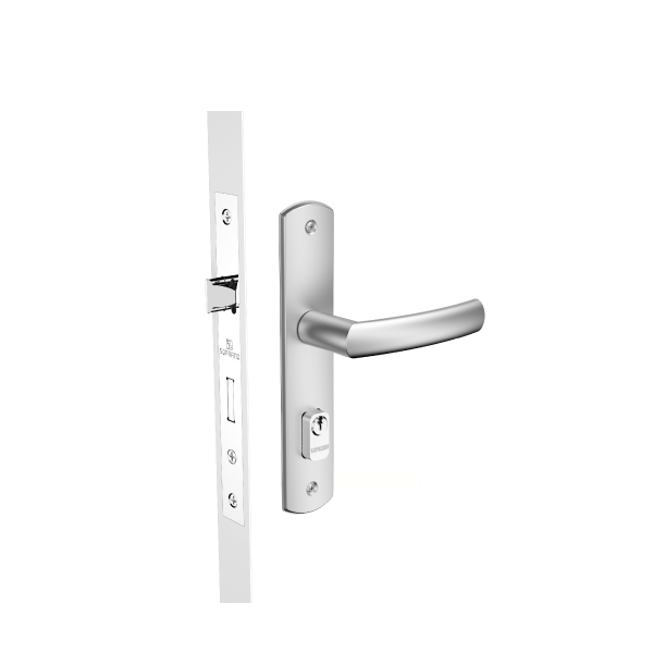 Fechadura Externa Jurere Alavanca Inox Escovado Soprano - Ref.03001.0804.90