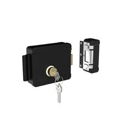 FECHADURA SOBREPOR ELETRICA PRETA SOPRANO-Ref.03009.0500.07