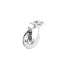 RODIZIO GIRATÓRIO TRANSPARENTE 100MM S/FREIO SOPRANO - Ref.03080.3100.10