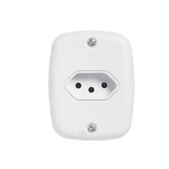 TOMADA SOBREPOR PX 20A BRANCA PLUZIE-Ref.9012