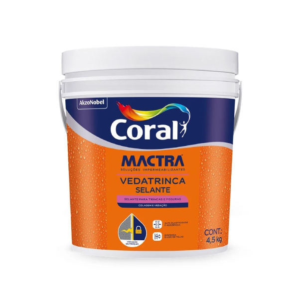Selante P/ Trincas Vedatrinca 4,5kg Coral Mactra - Ref.5859588
