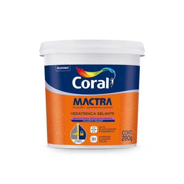 Selante para Trincas Vedatrinca 280g Coral Mactra - Ref.5859586