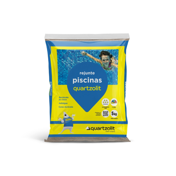 Rejunte Piscina Cinza Platina 6x5kg Quartzolit - Ref.0108.00020.0030FD