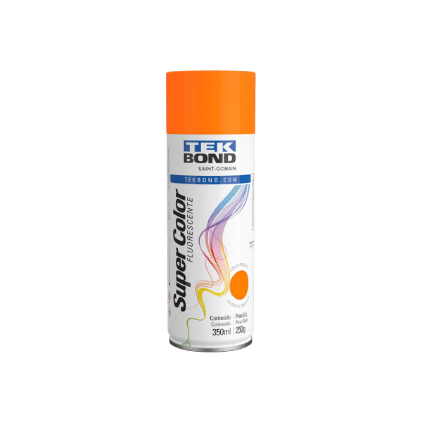 Tinta Spray Luminosa Laranja 350ml Tekbond - Ref.69957327148