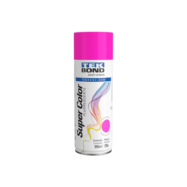Tinta Spray Luminosa Rosa 350ml Tekbond - Ref.69957327149