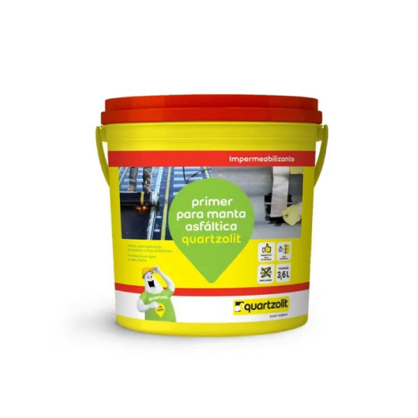 Primer Para Manta Asfaltica Base Agua 18l Quartzolit - Ref.0607.00042.0018BD