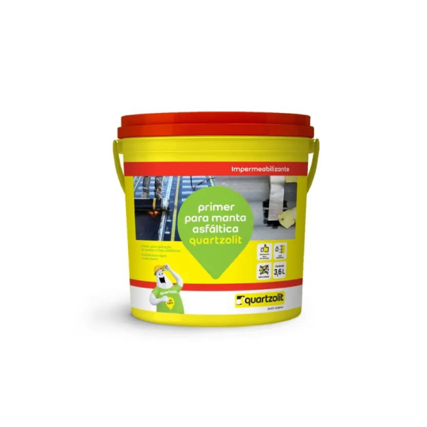 Primer Para Manta Asfaltica Base Agua 3,6l Quartzolit - Ref.0607.00042.0036GL
