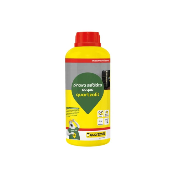 Tinta Asfaltica Acqua Fria 1l Quartzolit - Ref.38013.14.34.056