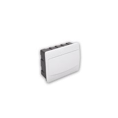 QUADRO DE DISTRIBUIÇÃO DE EMBUTIR 6/9D SEM BARRAMENTO BRANCO PADRAO FORTE - Ref.64600