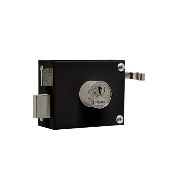 Fechadura Sobrepor Portao Fort Preta Silvana - Ref.97372