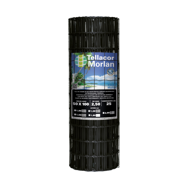 Tellacor 100x50x2,50mm 1x25m Preta Morlan - Ref.3320