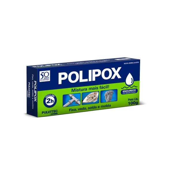 Cola Epóxi Polipox 100g Pulvitec - Ref.BDA005