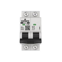 DISJUNTOR DIN BIPOLAR 20A CURVA C SOPRANO - Ref.05121.7020.21