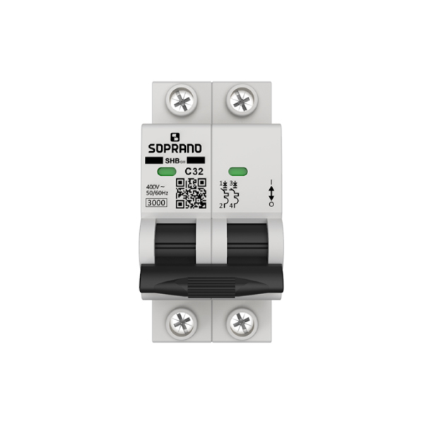 Disjuntor Din Bipolar 32a Curva C Soprano - Ref.05121.7032.21