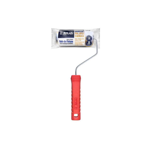 Rolo La 9cm Antirespingo C/Cabo Atlas - Ref.AT773/9