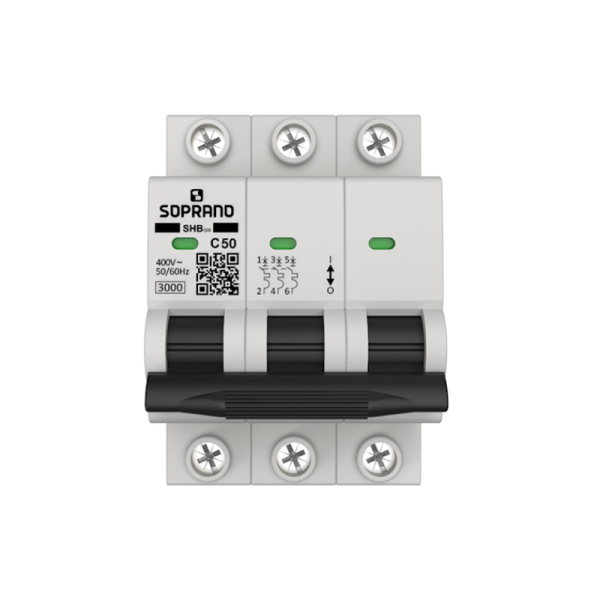 Disjuntor Din Tripolar 50a Curva C Soprano - Ref.05121.7050.31