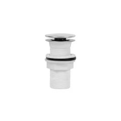 VALVULA PLASTICA LAVATORIO CLICK 1.1/4 TAMPA INOX JAPI - Ref.VPKTIB