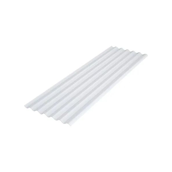 Telha Pvc Translucida Incolor 2,44x0,50m 6 Ondas Ondalev Fortlev - Ref.15032440