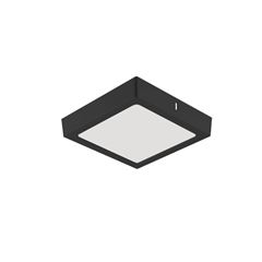 PAINEL LED BLIGHT QUADRADO SOBREPOR 12W 6500K PRETO GLIGHT - Ref.676.27.0077-0