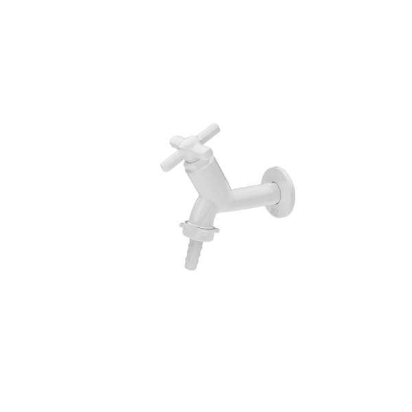 Torneira Tanque 10cm C/Bico Sicilia Branca Herc - Ref.1000000717