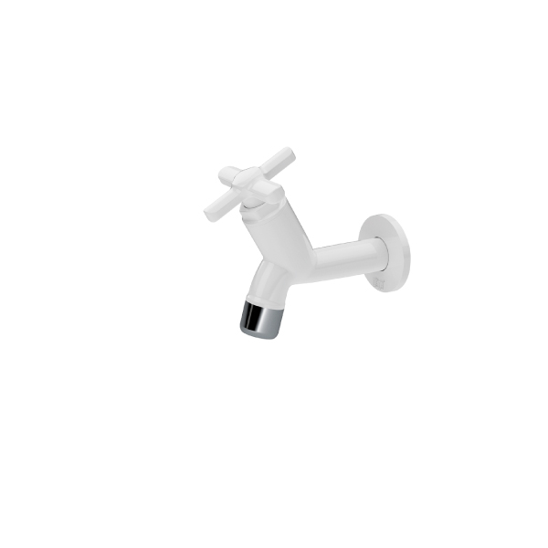 Torneira Tanque 10cm C/Arejador Sicilia Branca Herc - Ref.1000000720