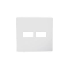 PLACA 4X4 C/SUPORTE 1+1 MODULOS BRANCA I9 ILUMI - Ref.97060