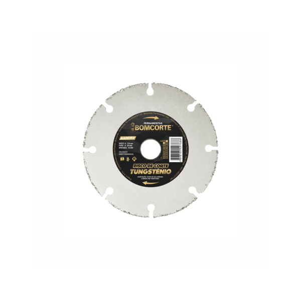 Disco Corte Tungstenio P/Madeira Bomcorte - Ref.1497688