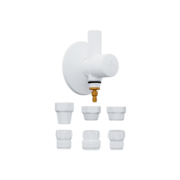 Adaptador Para Filtro Com Registro Integrado Branco Blukit - Ref.310906-21