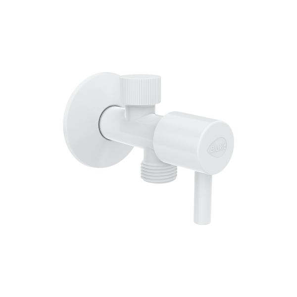 Registro P/ Ducha Higienica Branco Abs 1/4 De Volta Blukit - Ref.200217-212