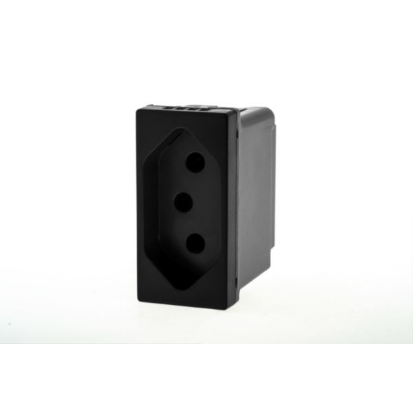 Modulo Tomada 10a Preta Pial Plus+ - Ref.615038PT