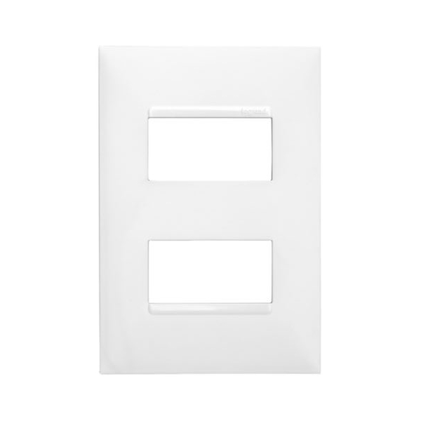 Placa 4x2 2 Modulos Separados Branca Pial Plus+ - Ref.618506BC