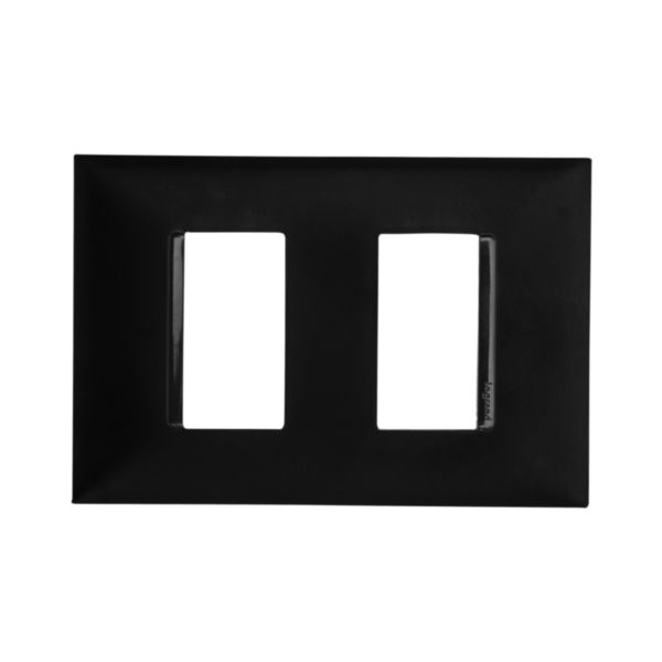 Placa 4x2 2 Modulos Separados Preta Pial Plus+ - Ref.618506PT