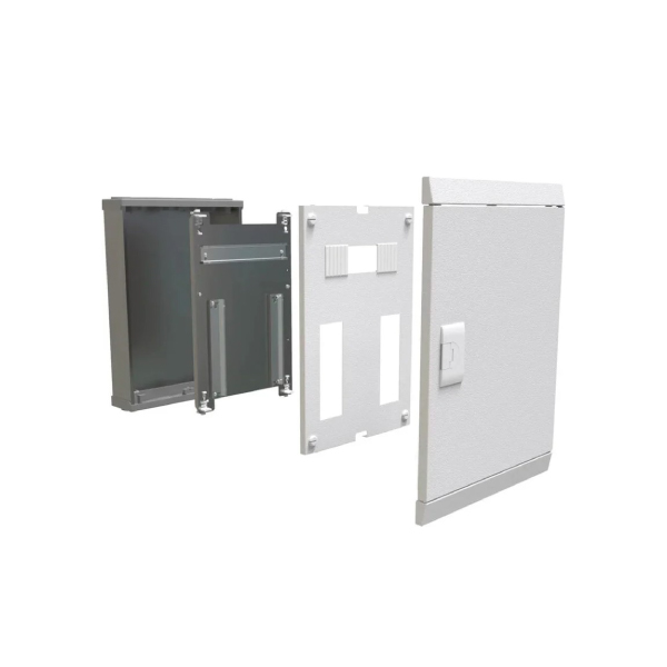 Quadro Distribuição Embutir 16 Disjuntores C/ Barramento 100a Metálico Branco Cemar - Ref.904311N