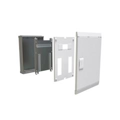 QUADRO DISTRIBUIÇÃO EMBUTIR 16 DISJUNTORES C/ BARRAMENTO 100A METÁLICO BRANCO CEMAR - Ref.904311N