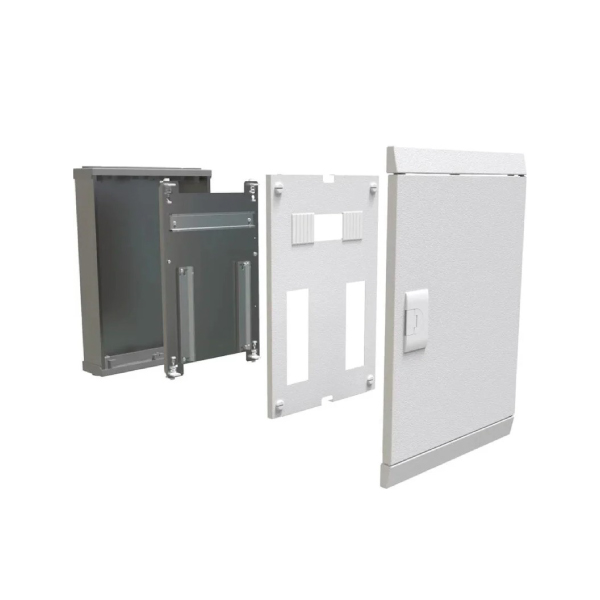 Quadro Distribuição Embutir 28 Disjuntores C/ Barramento 100a Metálico Branco Cemar - Ref.904312N