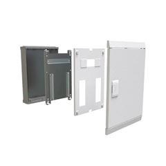 QUADRO DISTRIBUIÇÃO EMBUTIR 28 DISJUNTORES C/ BARRAMENTO 100A METÁLICO BRANCO CEMAR - Ref.904312N