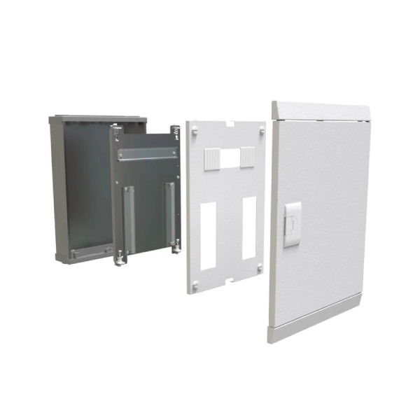 Quadro Distribuição Embutir 34 Disjuntores C/ Barramento 100a Metálico Branco Cemar - Ref.904313N