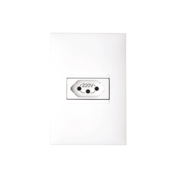 Tomada Embutir 20a Branca Pial Plus+ - Ref.615081BC