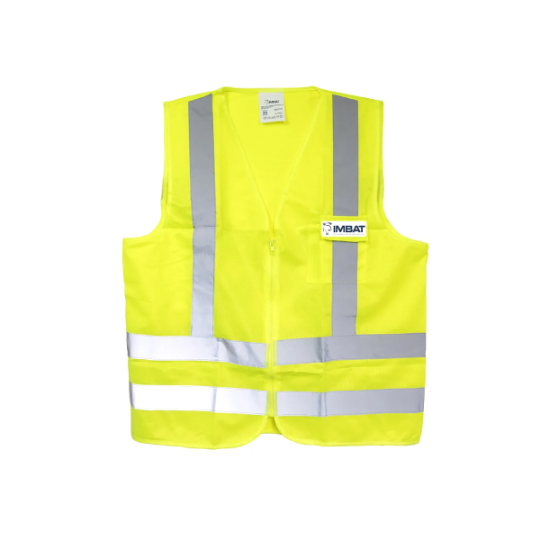 Colete Refletivo Amarelo 1 Bolso Tamanho-G Imbat - Ref.CR-A1-G