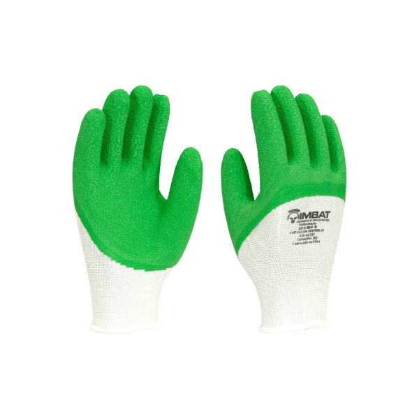 Luva Epi Tricotada / Latex Verde Tamanho-9 G Imbat - Ref.LV-S-BLV-9