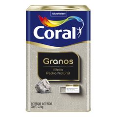 CORAL GRANOS EFEITO PEDRA NATURAL MÉDIO 22KG CORAL - Ref.5963171