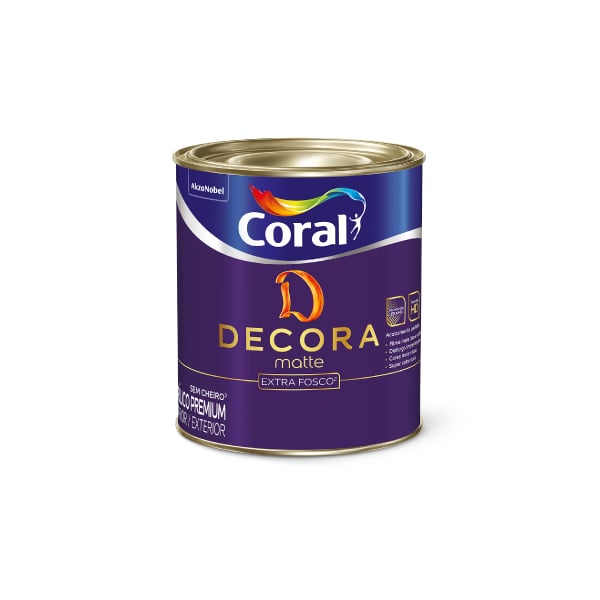 Base Mf Decora Matte Fosco Nova Base 0,8L Coral - Ref.5962378