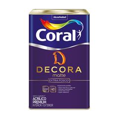 TINTA DECORA MATTE FOSCO CRÔMIO 18L CORAL - Ref.5973043