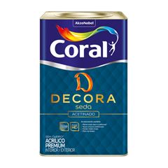 TINTA ACETINADO DECORA SEDA 18L PAPEL PICADO CORAL - Ref.5973068