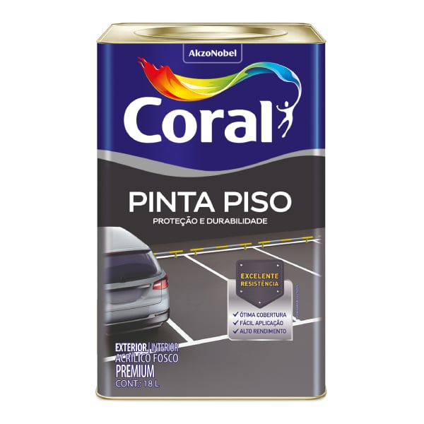 Tinta Fosco Pinta Piso 18L Cerâmica Coral - Ref.5976964